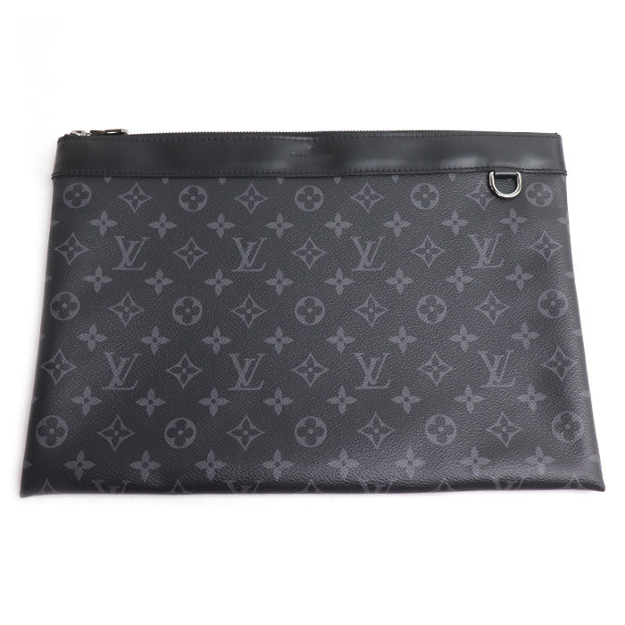 LOUIS VUITTON ルイ・ヴィトン ポシェット ディスカバリー クラッチバッグ モノグラムエクリプス ブラック M62291 TN3199 メンズ【中古】