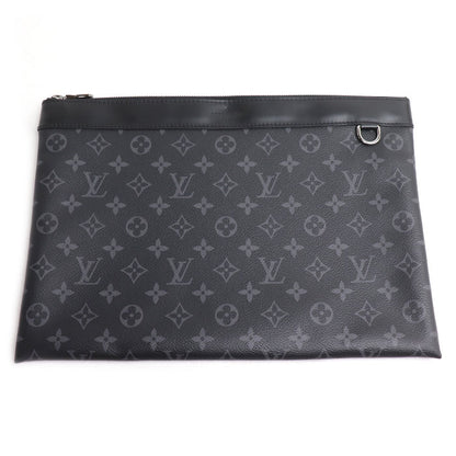 LOUIS VUITTON ルイ・ヴィトン ポシェット ディスカバリー クラッチバッグ モノグラムエクリプス ブラック M62291 TN3199 メンズ【中古】