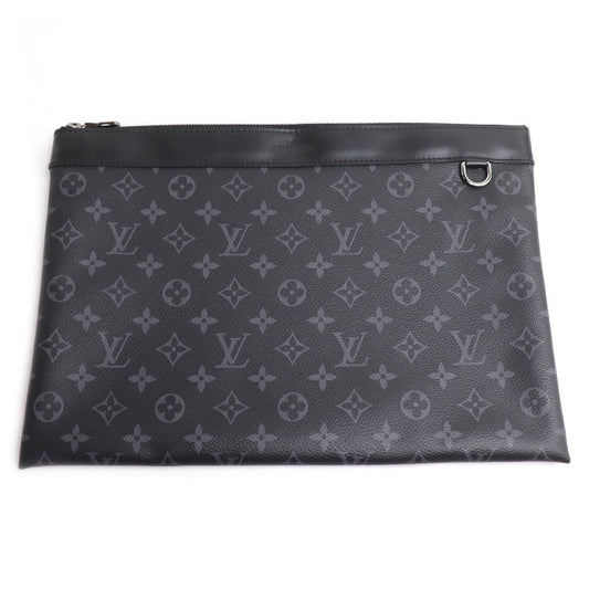 LOUIS VUITTON ルイ・ヴィトン ポシェット ディスカバリー クラッチバッグ モノグラムエクリプス ブラック M62291 TN3199 メンズ【中古】