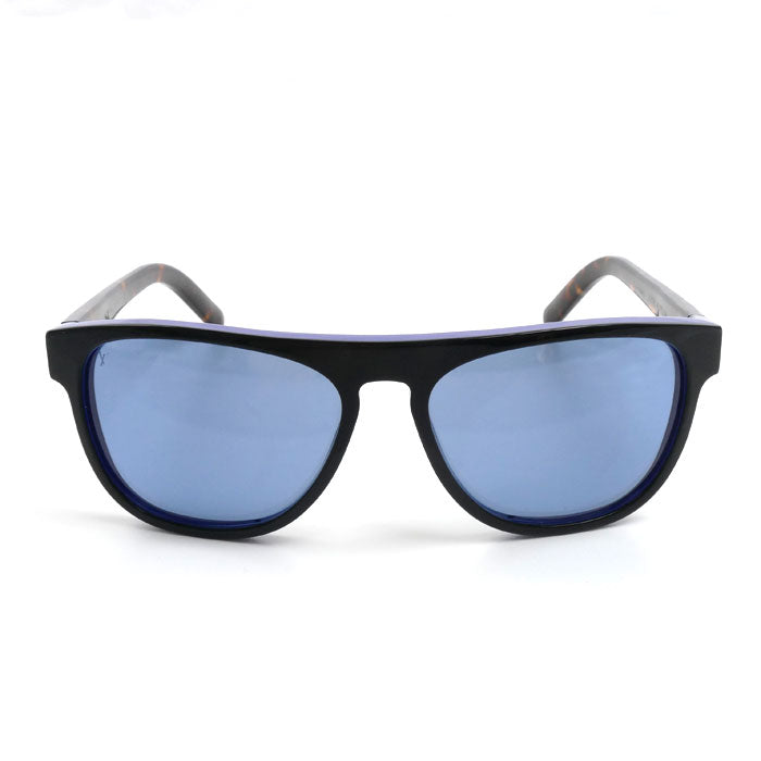 LOUIS VUITTON ルイ・ヴィトン オリヴァー サングラス ブルー ブラック ハバナ柄 Z0792E 9JN 57□16 145 ユニセックス【中古】