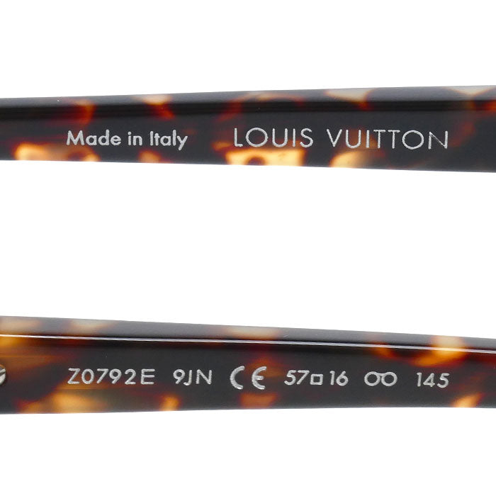 LOUIS VUITTON ルイ・ヴィトン オリヴァー サングラス ブルー ブラック ハバナ柄 Z0792E 9JN 57□16 145 ユニセックス【中古】