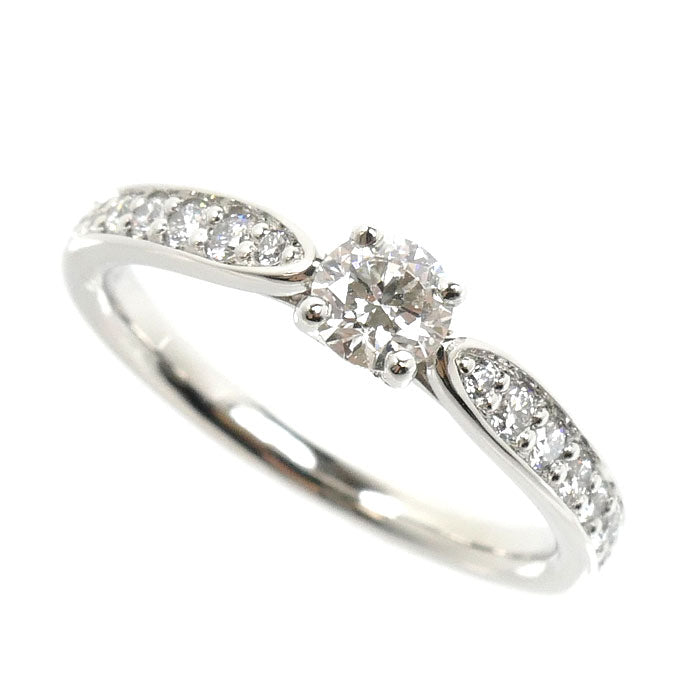 TIFFANY&Co. ティファニー Pt950プラチナ ハーモニー リング・指輪 ダイヤモンド0.23ct 8号 3.4g レディース【中古】【美品】