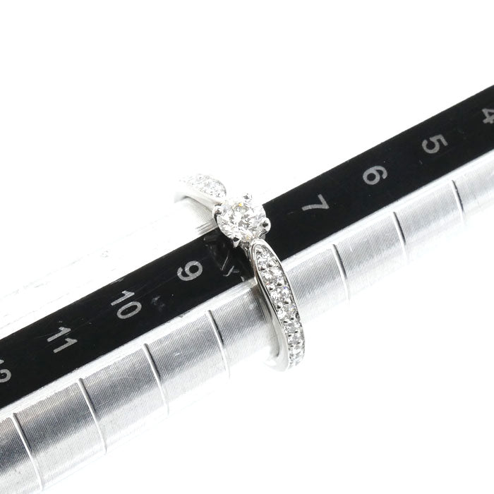 TIFFANY&Co. ティファニー Pt950プラチナ ハーモニー リング・指輪 ダイヤモンド0.23ct 8号 3.4g レディース【中古】【美品】