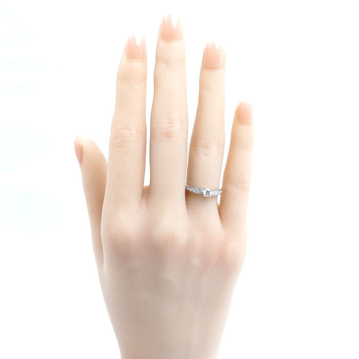TIFFANY&Co. ティファニー Pt950プラチナ ハーモニー リング・指輪 ダイヤモンド0.23ct 8号 3.4g レディース【中古】【美品】