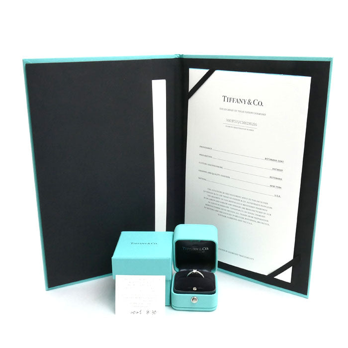 TIFFANY&Co. ティファニー Pt950プラチナ ハーモニー リング・指輪 ダイヤモンド0.23ct 8号 3.4g レディース【中古】【美品】