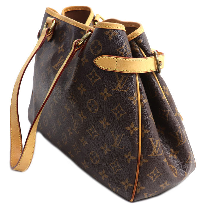 LOUIS VUITTON ルイ・ヴィトン バティニョール オリゾンタル トートバッグ モノグラム ブラウン M51154 SA4028 レディース【中古】
