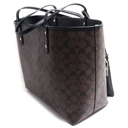 COACH コーチ リバーシブル シティートート トートバッグ ブラック ブラウン F36658 IMAA8 アウトレット レディース【中古】【美品】
