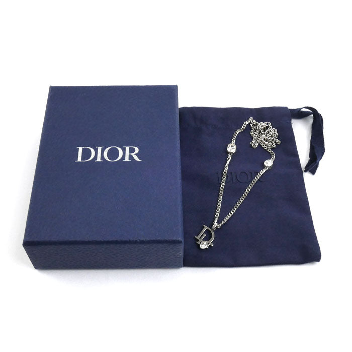 Dior ディオール 真鍮 Sparkle ネックレス N3507HOMMT_D001 18.4g 54～58cm レディース【中古】