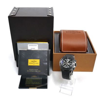 BREITLING ブライトリング スーパーオーシャン クロノグラフ ブラックスチール 腕時計 自動巻き M110B11VRB(M13341B7/BD11) 世界限定１０００本 メンズ【中古】