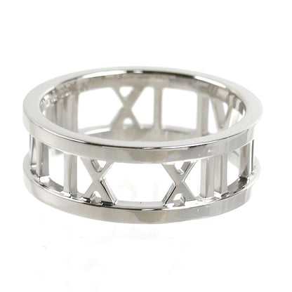 TIFFANY&Co. ティファニー K18WG ホワイトゴールド アトラス オープン リング・指輪 13.5号 5.1g レディース【中古】【美品】