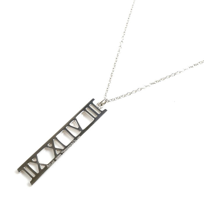 TIFFANY&Co. ティファニー K18WG ホワイトゴールド アトラス オープン ネックレス 3.5g 41cm レディース【中古】