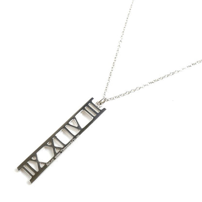 TIFFANY&Co. ティファニー K18WG ホワイトゴールド アトラス オープン ネックレス 3.5g 41cm レディース【中古】