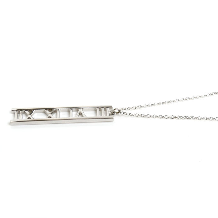 TIFFANY&Co. ティファニー K18WG ホワイトゴールド アトラス オープン ネックレス 3.5g 41cm レディース【中古】