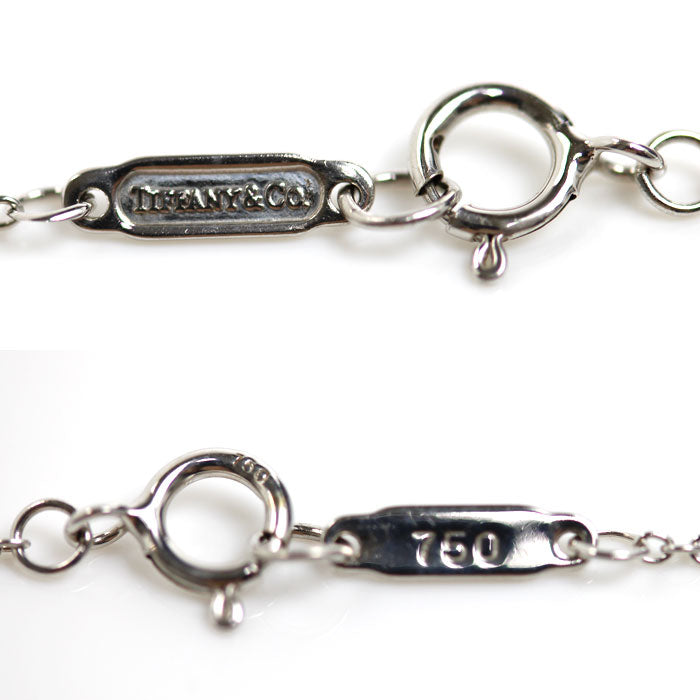 TIFFANY&Co. ティファニー K18WG ホワイトゴールド アトラス オープン ネックレス 3.5g 41cm レディース【中古】