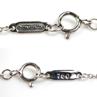 TIFFANY&Co. ティファニー K18WG ホワイトゴールド アトラス オープン ネックレス 3.5g 41cm レディース【中古】