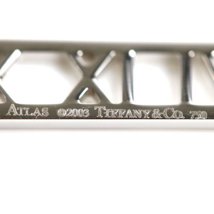 TIFFANY&Co. ティファニー K18WG ホワイトゴールド アトラス オープン ネックレス 3.5g 41cm レディース【中古】