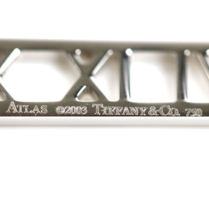 TIFFANY&Co. ティファニー K18WG ホワイトゴールド アトラス オープン ネックレス 3.5g 41cm レディース【中古】