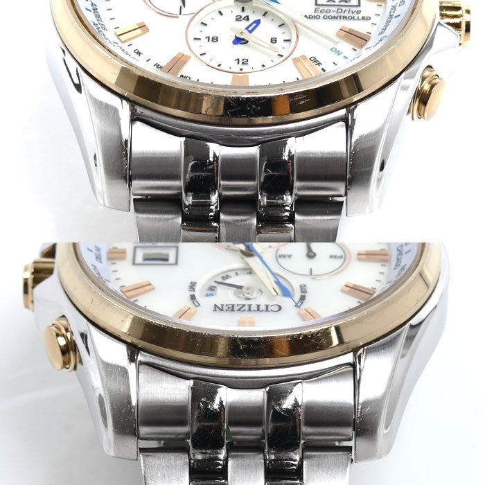 CITIZEN シチズン エコドライブ　ダブルダイレクトフライト 腕時計 ソーラー AT9064-53A/H820-T021701 電波 メンズ【中古】