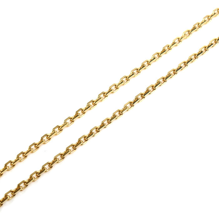 Van Cleef & Arpels ヴァンクリーフ＆アーペル K18YG イエローゴールド ヴィンテージアルハンブラ ネックレス VCARA45800 オニキス 5.2g 37/42cm レディース【中古】【美品】