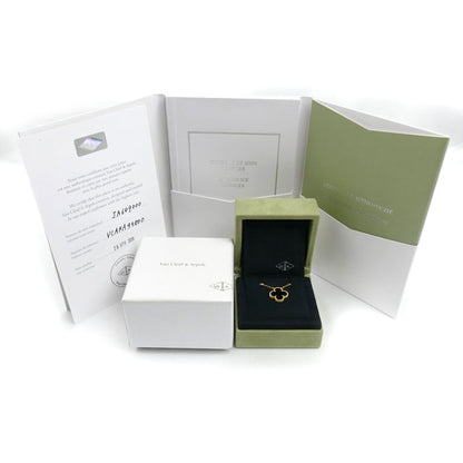 Van Cleef & Arpels ヴァンクリーフ＆アーペル K18YG イエローゴールド ヴィンテージアルハンブラ ネックレス VCARA45800 オニキス 5.2g 37/42cm レディース【中古】【美品】