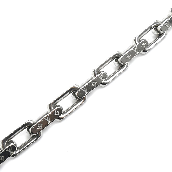 LOUIS VUITTON ルイ・ヴィトン メタル チェーン モノグラム ブレスレット M00308 M 44.7g 19cm メンズ【中古】