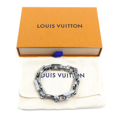 LOUIS VUITTON ルイ・ヴィトン メタル チェーン モノグラム ブレスレット M00308 M 44.7g 19cm メンズ【中古】