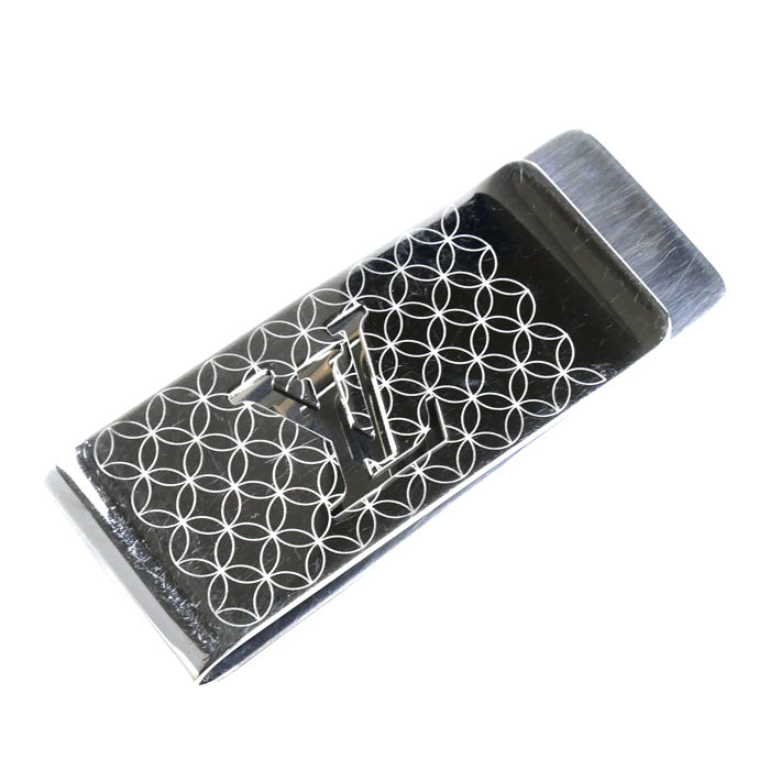 LOUIS VUITTON ルイ・ヴィトン スティール ビルクリップ・シャンゼリゼ マネークリップ M65041 RM1214 25.7g メンズ【中古】