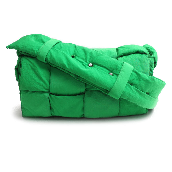 BOTTEGAVENETA ボッテガヴェネタ パデッド テック カセット ショルダーバッグ パラキート 628951 VB081 3724 レディース【中古】