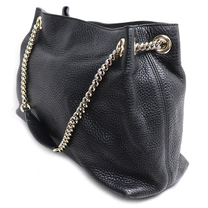 GUCCI グッチ ソーホー インターロッキングG トートバッグ ブラック 308982 レディース【中古】