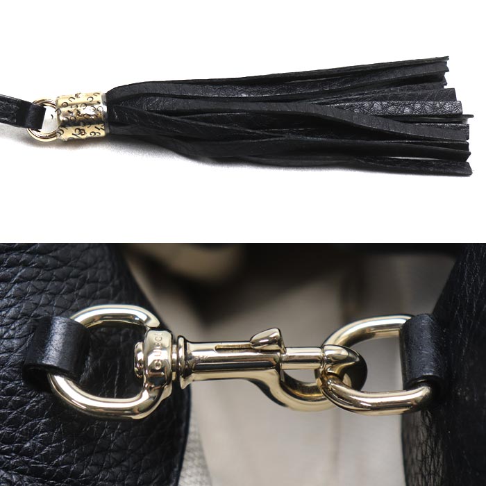 GUCCI グッチ ソーホー インターロッキングG トートバッグ ブラック 308982 レディース【中古】