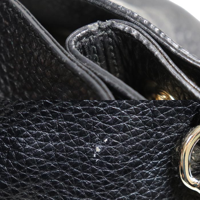 GUCCI グッチ ソーホー インターロッキングG トートバッグ ブラック 308982 レディース【中古】