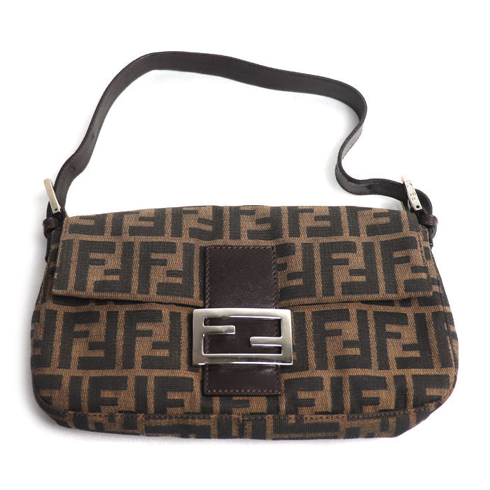 FENDI フェンディ マンマバケット ズッカ柄 ハンドバッグ ブラウン 26424 レディース【中古】