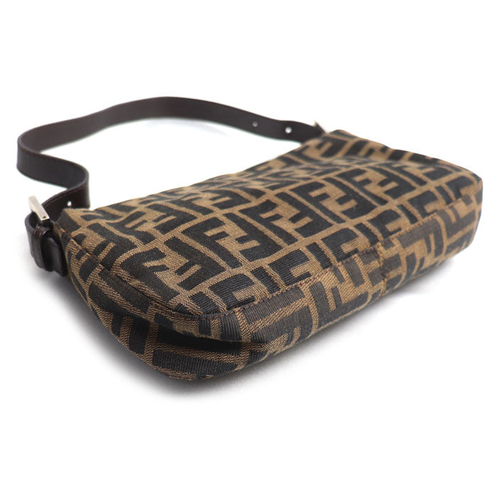 FENDI フェンディ マンマバケット ズッカ柄 ハンドバッグ ブラウン 26424 レディース【中古】