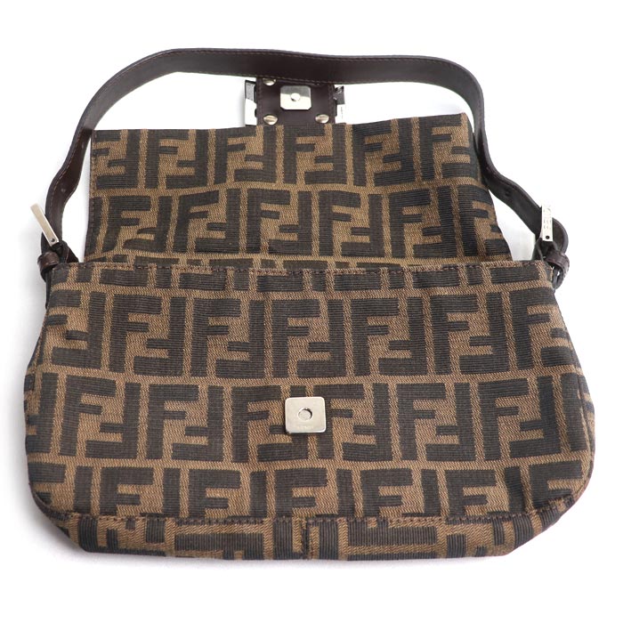 FENDI フェンディ マンマバケット ズッカ柄 ハンドバッグ ブラウン 26424 レディース【中古】