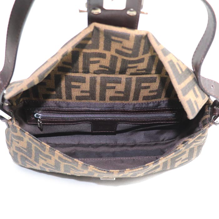 FENDI フェンディ マンマバケット ズッカ柄 ハンドバッグ ブラウン 26424 レディース【中古】