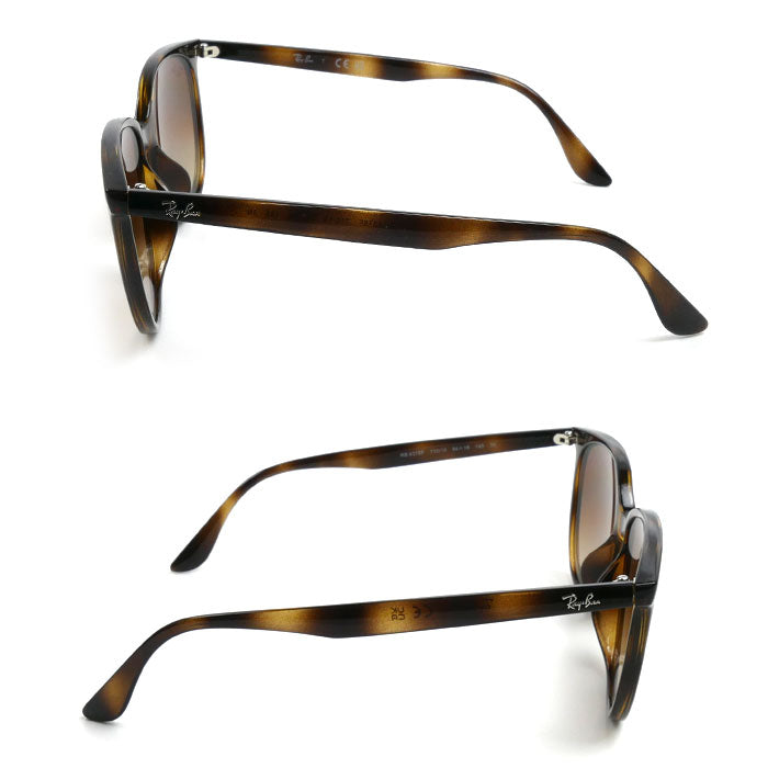 Ray-Ban レイバン サングラス ブラウン ハバナ RB4378F 710/13 54□16 145 メンズ【中古】