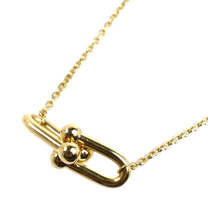 TIFFANY&Co. ティファニー K18YG イエローゴールド ハードウェア スモール ネックレス 75060742 7.2g 40/45cm レディース【中古】