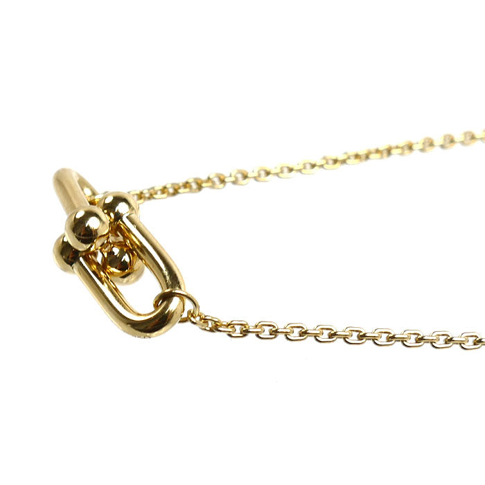 TIFFANY&Co. ティファニー K18YG イエローゴールド ハードウェア スモール ネックレス 75060742 7.2g 40/45cm レディース【中古】