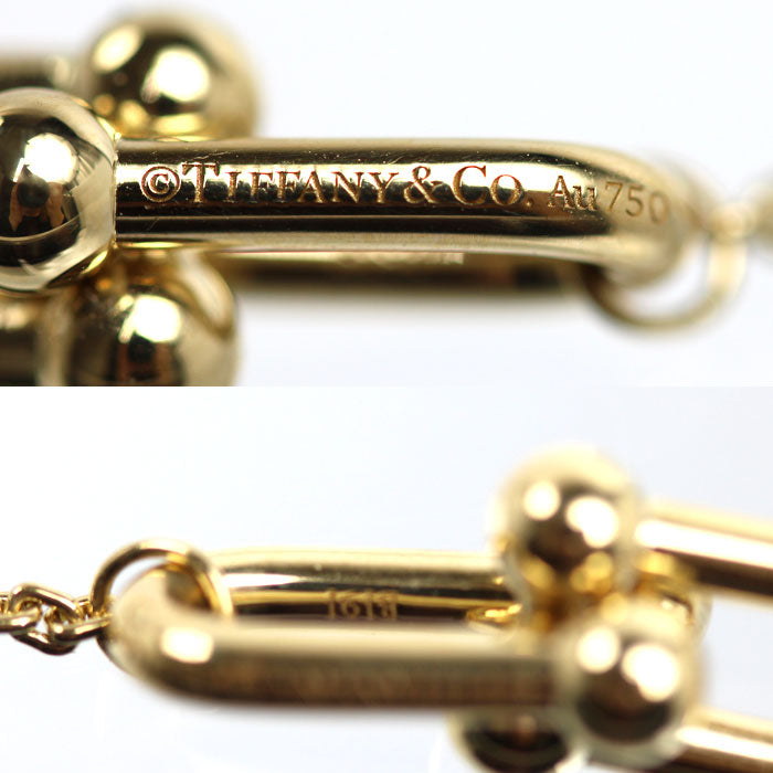 TIFFANY&Co. ティファニー K18YG イエローゴールド ハードウェア スモール ネックレス 75060742 7.2g 40/45cm レディース【中古】