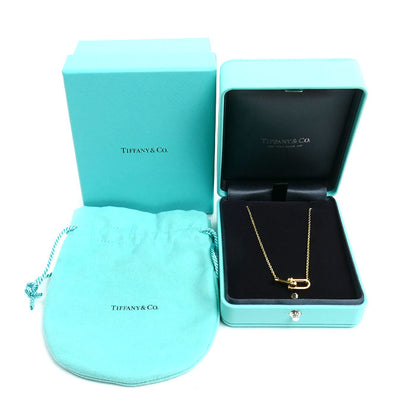 TIFFANY&Co. ティファニー K18YG イエローゴールド ハードウェア スモール ネックレス 75060742 7.2g 40/45cm レディース【中古】