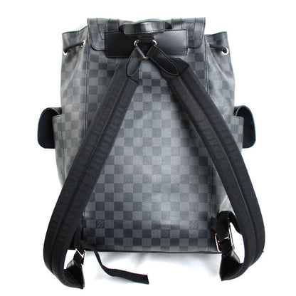 LOUIS VUITTON ルイ・ヴィトン クリストファーPM リュック・デイパック ダミエ・グラフィット ブラック N41379 RI0176 メンズ【中古】