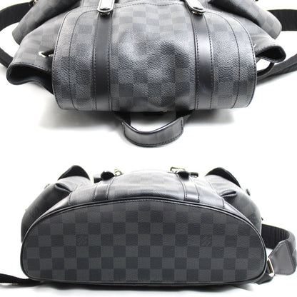 LOUIS VUITTON ルイ・ヴィトン クリストファーPM リュック・デイパック ダミエ・グラフィット ブラック N41379 RI0176 メンズ【中古】