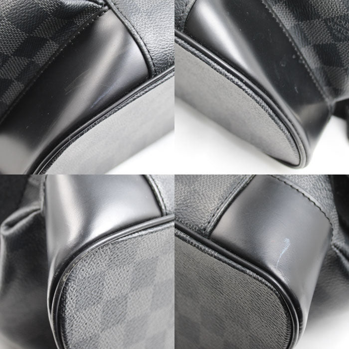 LOUIS VUITTON ルイ・ヴィトン クリストファーPM リュック・デイパック ダミエ・グラフィット ブラック N41379 RI0176 メンズ【中古】