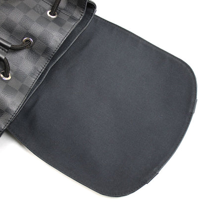 LOUIS VUITTON ルイ・ヴィトン クリストファーPM リュック・デイパック ダミエ・グラフィット ブラック N41379 RI0176 メンズ【中古】