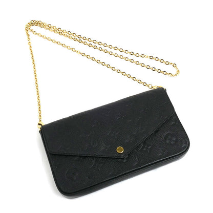 LOUIS VUITTON ルイ・ヴィトン ポシェット・フェリシー ショルダーバッグ モノグラム・アンプラント ノワール M82477 IC レディース【中古】