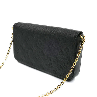 LOUIS VUITTON ルイ・ヴィトン ポシェット・フェリシー ショルダーバッグ モノグラム・アンプラント ノワール M82477 IC レディース【中古】
