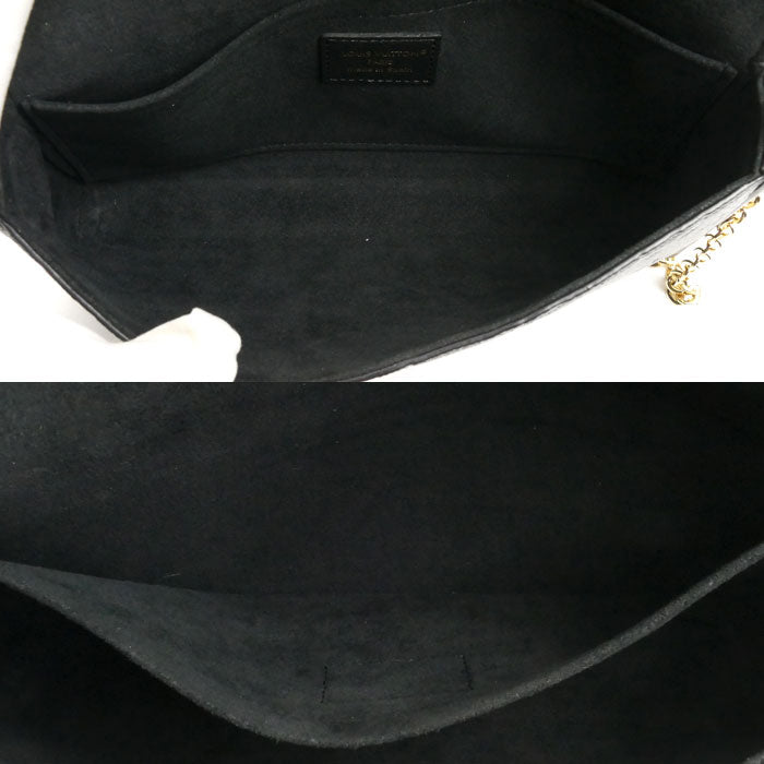 LOUIS VUITTON ルイ・ヴィトン ポシェット・フェリシー ショルダーバッグ モノグラム・アンプラント ノワール M82477 IC レディース【中古】