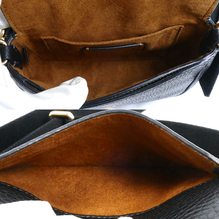 COACH コーチ アメリア スモール サドル バッグ ショルダーバッグ ブラック CP001 アウトレット レディース【中古】【美品】