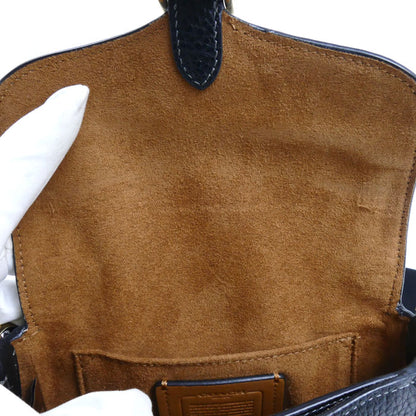 COACH コーチ アメリア スモール サドル バッグ ショルダーバッグ ブラック CP001 アウトレット レディース【中古】【美品】