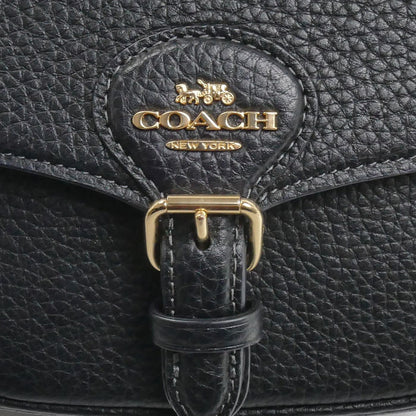 COACH コーチ アメリア スモール サドル バッグ ショルダーバッグ ブラック CP001 アウトレット レディース【中古】【美品】